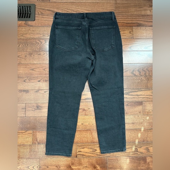 Old Navy OG Straight High-Rise Ankle Jean - Washed Black - Picture 4 of 7